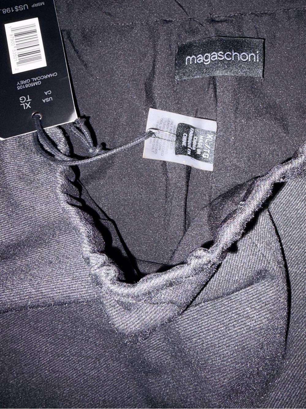 Magaschoni charcoal grey Wide-Leg Dressup Pants XL-NWT - Picture 6 of 9